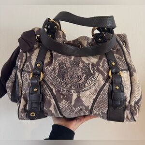 Juicy Couture Python Snake Velour Daydreamer Vintage bag